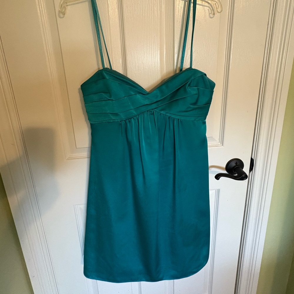 BCBGMaxAzria Teal Strapless Cocktail Dress Homecoming Formal Wonens size 6